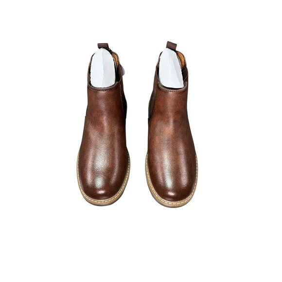 Boys Sonoma Ormani Brown Chelsea Boots With Memory Foam Insoles Size 2 - Picture 1 of 7
